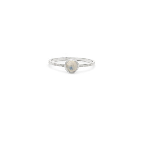 5mm Moonstone Gemstone Ring by Laughing Sparrow