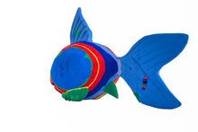 Load image into Gallery viewer, Reef Fish Medium  Flip Flop Sculpture by Ocean Sole
