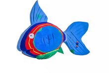 Load image into Gallery viewer, Reef Fish Medium  Flip Flop Sculpture by Ocean Sole
